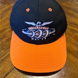 Vintage Indy Indianapolis 500 Black and Orange Hat 84th Running 5/28/2000